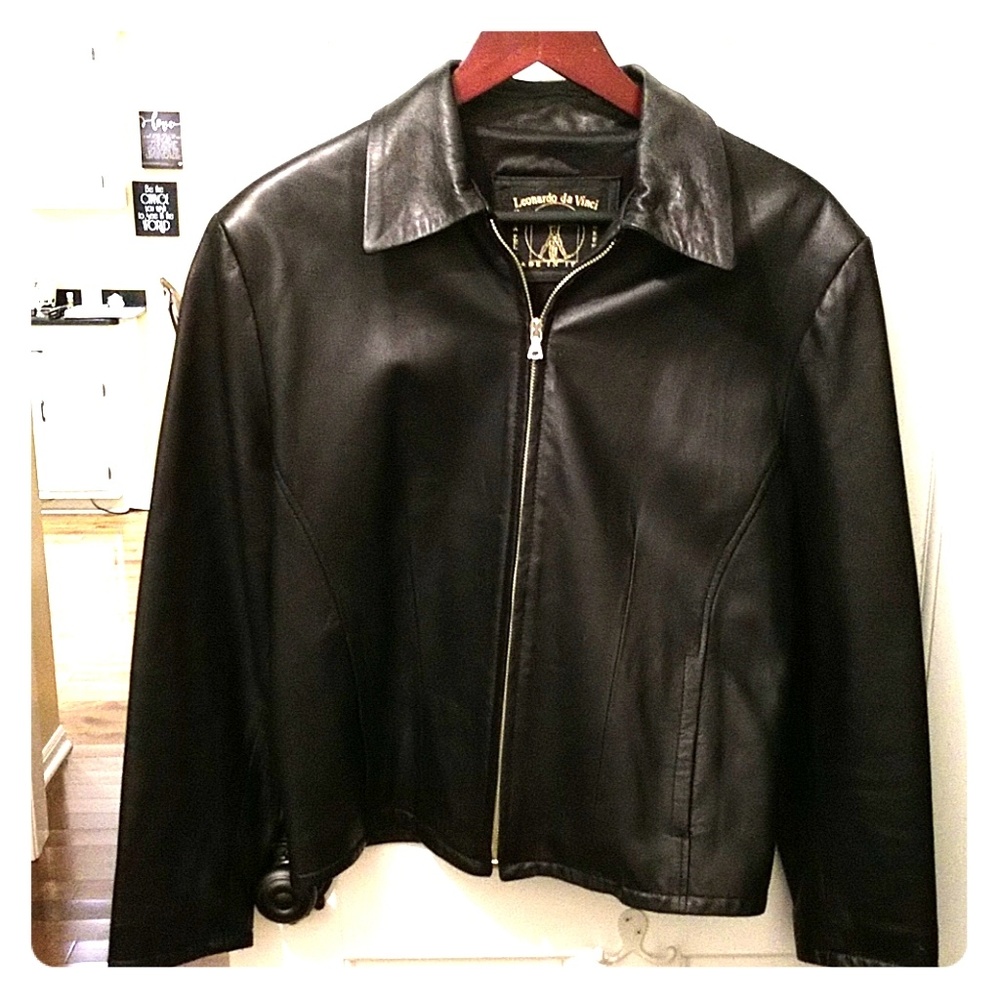 Italian leather womens jacket - Leonardo da Vinci